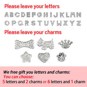 Collar personalizado con diamantes de imitación para cachorros y perros pequeños, Charms con nombre gratis, accesorios para gatos, collares de piel sintética personalizados para gatos - Product Image 3