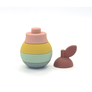 Bán trực tiếp đồ chơi xếp chồng bằng <span class=keywords><strong>silicon</strong></span> cấp thực phẩm, đồ chơi cảm giác cho bé, trò chơi xếp hình giáo dục sớm - Product Image 4