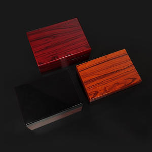 Boîte à montre en bois personnalisée de haute qualité, écologique, de la marque DS, en MDF, peinte par pulvérisation, en forme de coquille - Product Image 2