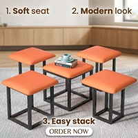 Wohnzimmer Schlafzimmer Möbel Modernes Rubik's Cube Sofa Esszimmer Freizeitstuhl Fünf-in-Eins Fußhocker Klappstuhl