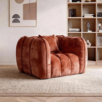 Canapé modulaire de luxe pour salon, ensemble sectionnel avec chaise longue, rembourrage en éponge, tissu compressé sous vide, mobilier de salon