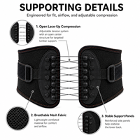 Ceinture de soutien lombaire personnalisée BOAN OEM avec logo, poulie, attelle dorsale en résine, garantie 1 an, vente en gros, marque privée VCORE