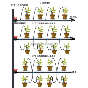 Arco de <span class=keywords><strong>Riego</strong></span> por Goteo de Cuatro Ramas con Tubo y Gotero de PC (el Estabilizador de Flujo Azul y Negro Requiere Compra Adicional) - Product Image 6