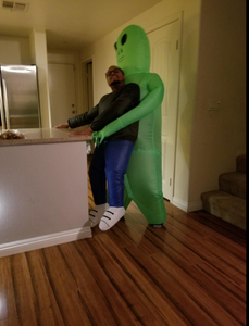 <span class=keywords><strong>Disfraz</strong></span> Inflable de Fantasma Verde para Halloween, <span class=keywords><strong>Disfraz</strong></span> de Mascota de <span class=keywords><strong>Alien</strong></span>ígena, Conjuntos Adecuados para Niños - Product Image 5