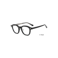 Montures de lunettes optiques rondes en acétate TR avec pont haut pour lunettes de vue vintage unisexe OEM ODM