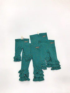 Leggings en coton pur pour bébé fille Meidan, motif à pois, mode printemps-automne, ourlet personnalisé R 2 - Product Image 5