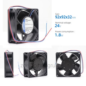 3314NN ebpapst 24V DC 9ซม. 92x92x32มม. 9232 47CFM 1.8W 35dBA 2650rpm ลูกปืนอินเวอร์เตอร์พัดลมระบายความร้อนตามแนวแกน - Product Image 2