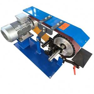 Ponceuse à bande de bureau pour le meulage de corps de réservoir, dispositif de polissage dynamique à vitesse variable, machine abrasive pour les bavures en acier inoxydable - Product Image 4