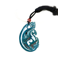 Collier pendentif en jadéite naturelle en gros, porte-bonheur, bijoux cadeau pour hommes et femmes, bijoux en jade véritable