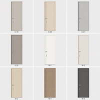 Porte intérieure en bois MDF pour chambre d'hôtel, finition personnalisée, durable, OEM ODM acceptés, porte en bois