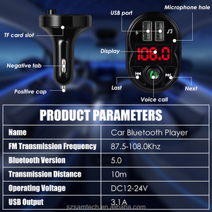 Trasmettitore FM per Auto con Adattatore, Doppia Porta USB per Ricarica Rapida, Radio FM Wireless, Lettore MP3, Chiamate Vivavoce, Supporto USB e PD - Product Image 5