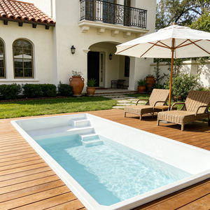 Piscina Infantil de Fibra de Vidrio para Exteriores, Resistente a los Rayos UV, Ecológica, Duradera, Fácil de Instalar, para Uso Familiar - Product Image 2