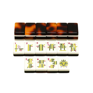 Ensemble de Mahjong Américain en Acrylique Premium Effet Écaille de Tortue, 160 Tuiles, 4 Couches, Emballage Personnalisé Gravé Couleurs Deluxe, Vente en Gros - Product Image 5