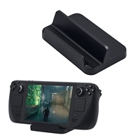 Base de Plástico Negra para Soporte de Exhibición de Steam Deck, Compatible con Lite, OLED, NS2 y Consolas Portátiles