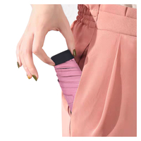 Parapluie pliable 5 sections, personnalisé avec photo, nom de marque, protection UV, coloré, élégant et mignon