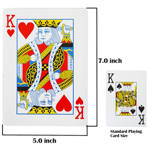 Cartes à Jouer Géantes - Jeu de Cartes Géant - Cartes de <span class=keywords><strong>Poker</strong></span> Énormes de 5*7 Pouces pour Décorations de Fête de Casino - Product Image 2