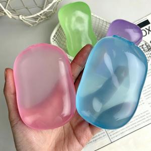 Juguete Blandito de Aceite de Coco Moldeable Transparente <span class=keywords><strong>con</strong></span> Textura de Vaselina, Sonido ASMR Crujiente y Estallido, Bola Antiestrés Hecha a Mano para Apretar - Product Image 4