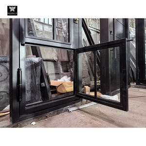 Portes en acier et verre extérieures avec <span class=keywords><strong>porte</strong></span> pour chien pour maisons, design fin, style Crittall, portes <span class=keywords><strong>patio</strong></span> avec petite <span class=keywords><strong>porte</strong></span> pour animaux de compagnie, Géorgie - Product Image 5