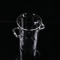 Tubes en verre de quartz clair personnalisés en gros creusets de quartz à doigt de cendres services de pliage et de soudage disponibles