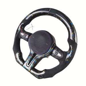 Volante de Cuero y Fibra de Carbono con Calefacción Personalizado para <span class=keywords><strong>BMW</strong></span> G20 G28 G29 G30 G32 G38 Serie 3 <span class=keywords><strong>320i</strong></span> 325i 330i M3 M4 M5 X1 X2 X3 - Product Image 2
