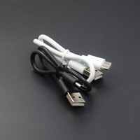 Câble USB-C tressé en PVC durable de 30 cm, chargeur rapide de haute qualité, compatibilité universelle pour ordinateur et écouteurs, alimentation portable, garantie 12 mois
