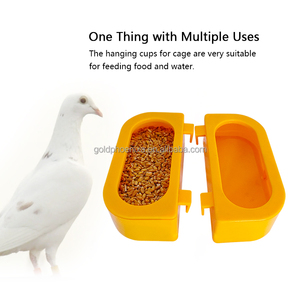 Jaula de plástico para animales, comedero para pájaros y bebedero para codorniz, pollo, Paloma - Product Image 2