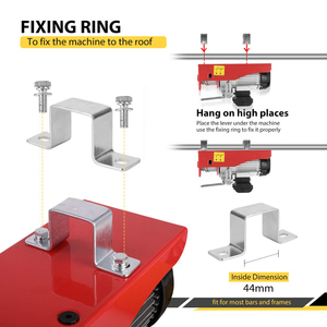Alat Pengangkat Listrik Boneng dengan Remote Control 440 Lbs Alat Penanganan Material 110V Mini <span class=keywords><strong>Electric</strong></span> <span class=keywords><strong>Hoist</strong></span> - Product Image 4
