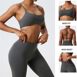 <span class=keywords><strong>Conjuntos</strong></span> Deportivos Personalizados MIQI, Leggings de Yoga con Efecto Levanta Glúteos, 2 Piezas, Ropa Deportiva para Entrenamiento, Yoga, para <span class=keywords><strong>Mujer</strong></span> - Product Image 3