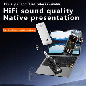 Adaptador de Audio de 3.5mm Macho a Tipo-C Hembra con Salida AC/DC, <span class=keywords><strong>Convertidor</strong></span> de Aleación de Aluminio para Laptops, Teléfonos Móviles, Reproductores <span class=keywords><strong>MP3</strong></span> y Tablets - Product Image 4