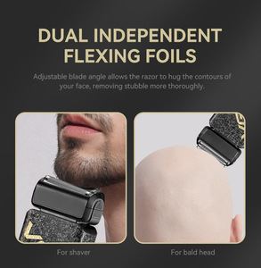 VGR V-374 Electric Foil Shaver High-Speed Professional Bald Head Trimmer Cordless Electric Razor Beard Trimmer Grooming Kit - Product Image 5
