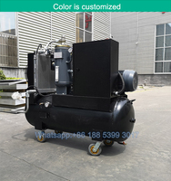 Compresseur d'air vertical professionnel à faible bruit, sans huile, avec moteur 10hp