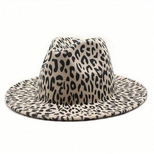 Autumn Winter Fashion Trendy Leopard Print Fedora <b>Hat</b> <b>for</b> Women Men Outdoor Travel Party Jazz <b>Hat</b> - Product Image 6