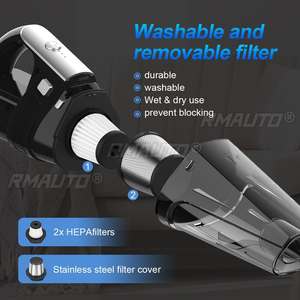 Aspiradora Inalámbrica para Auto de 20000PA, Portátil, de Mano, con 150W de Succión Potente y Luz LED para Limpiar el Interior del Hogar y del Auto - Product Image 4