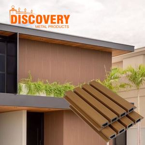 Revestimiento de Pared Exterior de PVC WPC Impermeable, Ignífugo, Ecológico y Resistente a la Humedad, Diseño Moderno, <span class=keywords><strong>219</strong></span>*26mm, Acanalado, para Oficina/Escuela - Product Image 4