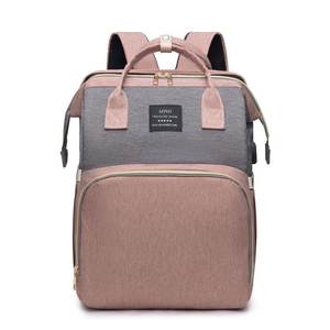 Conjunto de bolsas de bebé, mochila de viaje multifunción para bebé, bolsa de pañales con <span class=keywords><strong>cambiador</strong></span>, bolsa de momia con cuna para cama - Product Image 3