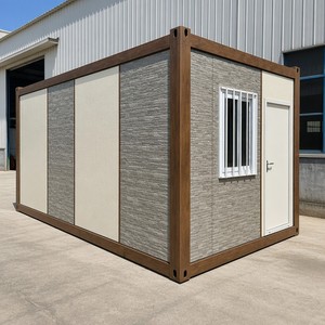 Maison conteneur préfabriquée de 20 pieds, Tiny House, Maison démontable, Maisons modulaires, Salle de bain, Toilettes, Garage, Boutique, Restaurant, EX Works - Product Image 1