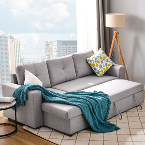 Sofá <span class=keywords><strong>Cama</strong></span> Moderno para Sala de Estar, Sofá <span class=keywords><strong>Cama</strong></span> Convertible en Forma de <span class=keywords><strong>L</strong></span>, Sofá <span class=keywords><strong>Cama</strong></span> Extraíble con Almacenamiento, Fabricante y Proveedor - Product Image 4