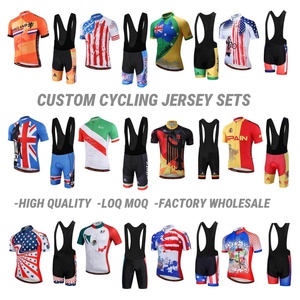 Ensemble de maillots et de shorts de cyclisme unisexes de haute qualité, respirants, écologiques, à séchage rapide, sublimés, pour l'entraînement en équipe professionnelle - Product Image 2