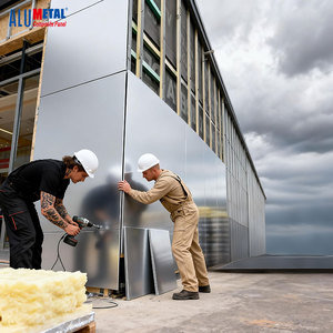 <span class=keywords><strong>Panel</strong></span> Compuesto <span class=keywords><strong>de</strong></span> <span class=keywords><strong>Aluminio</strong></span> (ACP/ACM) Alumetal <span class=keywords><strong>de</strong></span> 3mm A2, Ignífugo, Ecológico, Moderno, con Recubrimiento <span class=keywords><strong>de</strong></span> PVDF, para <span class=keywords><strong>Fachadas</strong></span> <span class=keywords><strong>de</strong></span> Paredes Interiores/Exteriores - Product Image 1