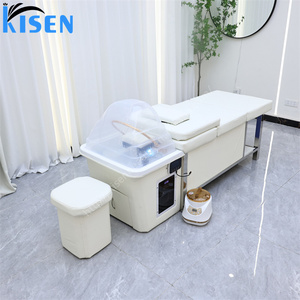 KISEN Thai Japanese <b>Style</b> Foldable Spa Bed with Water Circulation and Built-in 90L Tank for Living Room <b>Head</b> Massage Application - Product Image 3