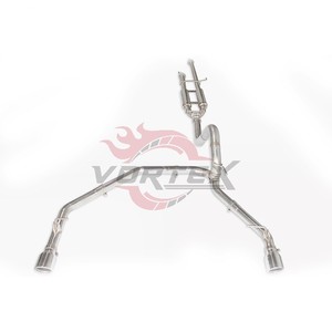 Escape Trasero Vortex de Acero Inoxidable con Válvula para Toyota Tundra Truck Sport, Silenciador de Carreras con Doble Salida Cromada, Escape de Alto Flujo - Product Image 2