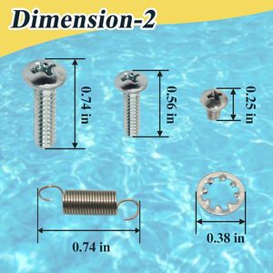 Accessoires Polaris, kit d'axe pivotant C36 pour nettoyeur de <span class=keywords><strong>piscine</strong></span>, pièce de rechange pour Polaris 280 - Product Image 5