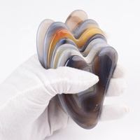 Damask — pochette de soins pour la peau, Unique, Gua Sha, Masaj, nouvelle collection, Agate grise