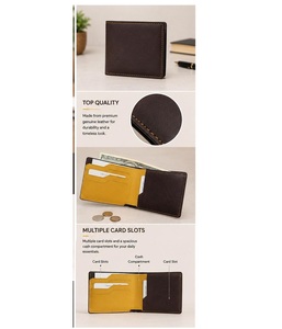 Most Selling Full Grain Genuine Leather <b>Wallet</b> for Everyday Carry and Travel At Best Price - Product Image 2