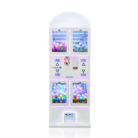 KEKU Fun Distributeur de Jouets Gacha à 4 Compartiments Personnalisable pour Jeux d'Arcade et Équipements de Divertissement