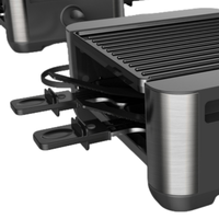 Neuer Grill Grill Raclette Party Maschine Temperatur regelung Elektrischer Grill für 4 Personen