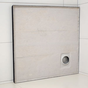 Bak Mandi Akrilik Hitam Modern Persegi Anti-Selip dan Pancuran - Product Image 4