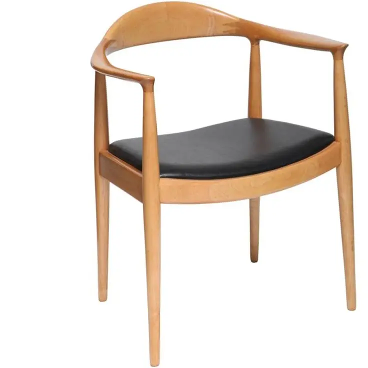 無垢材モダンな会議用椅子と家庭用ダイニングチェア木製大統領ケネディチェア