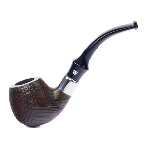 Xiaoxiong - Pipa de Tabaco Clásica de Madera de Briar Esmerilada, Tipo Curvo, con Filtro de 9 mm, Reutilizable, Portátil, Tradicional, para Hombre - Product Image 1