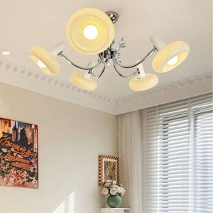 Lustre moderne minimaliste style Bauhaus, LED E27, plafonnier rond pour salle à manger, chambre, salon de thé - Product Image 4